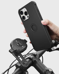 A2C One-Lock Motorcycle Handlebar Mount Kit – PC16 Magnetic Case + MB06 Alloy Bar Mount APPS2Car Mount