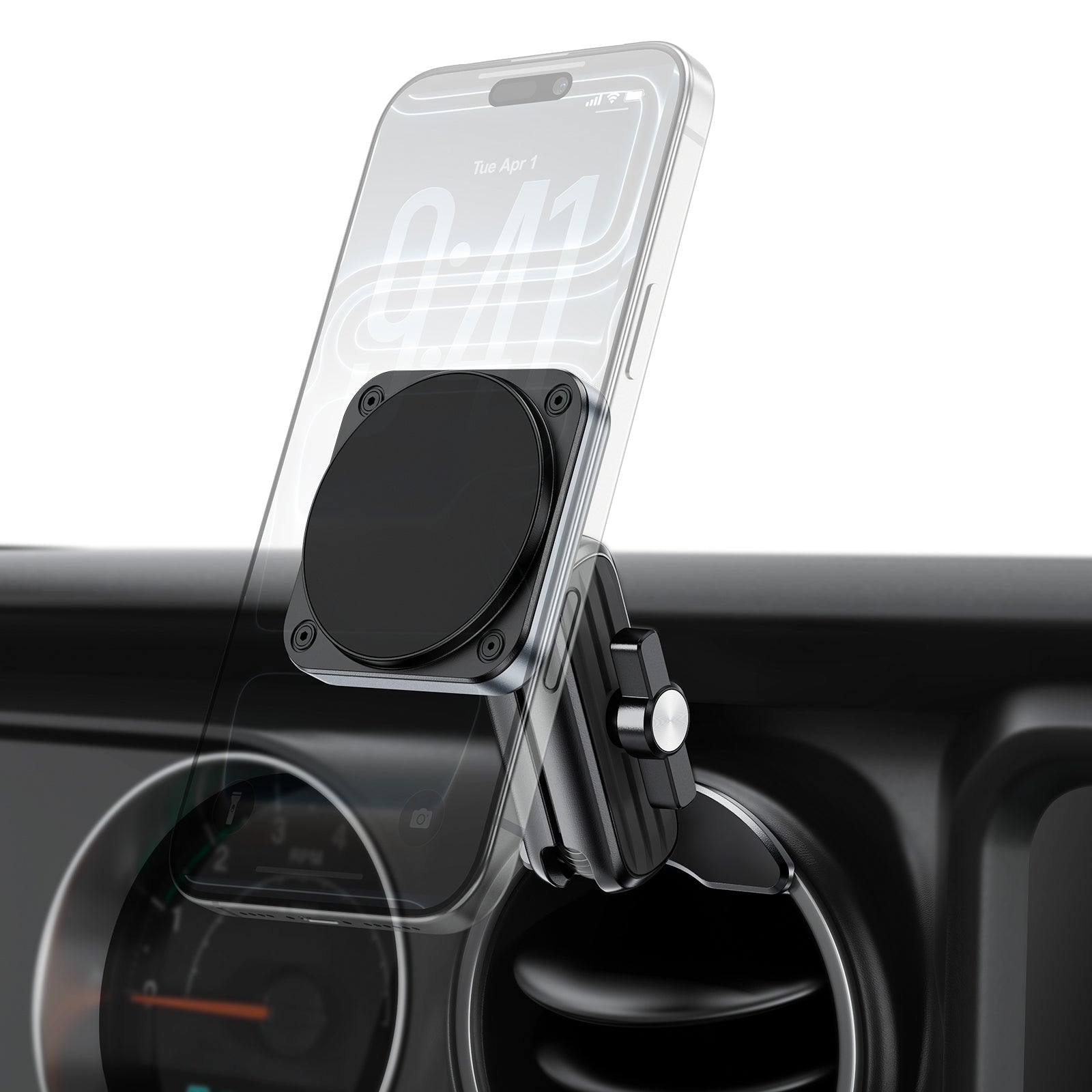 APPS2Car Magnetic Car Mount for Tacoma 2016-2023 & 2014-2021Tundra, Air Vent Phone Holder Compatible with iPhone 12-17 Series & MagSafe Case, 25N Magnetic Force, Metal 20mm Ball Socket Arm A2C
