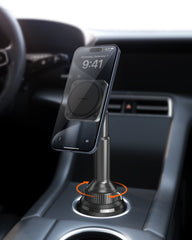 APPS2Car Magnetic Cup Holder Phone Holder -Designed for iPhone MagSafe Case - [Not Charging] (Gray-MagSafe) A2C