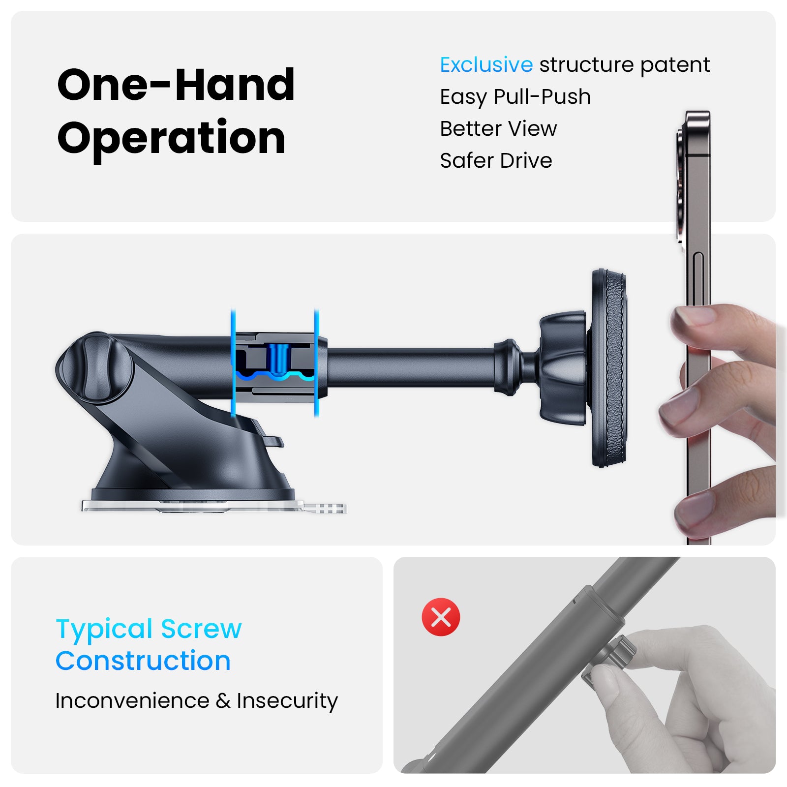 Magnetic Phone Mount for Car A2C