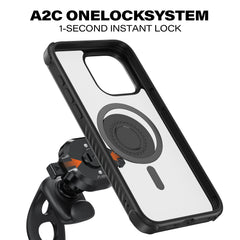 A2C One-Lock Bike Phone Holder Kit with iPhone Case A2C